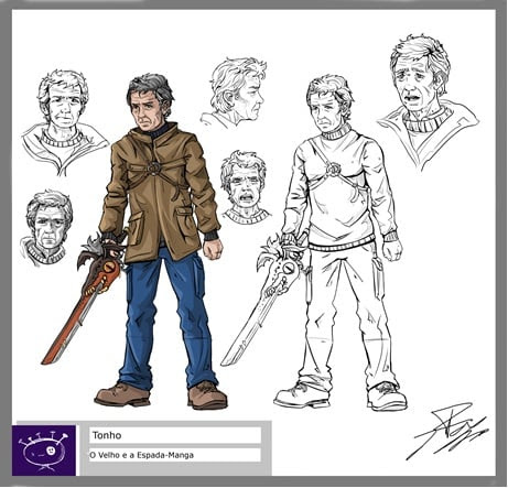 Sketch do filme 'O Velho e a Espada'