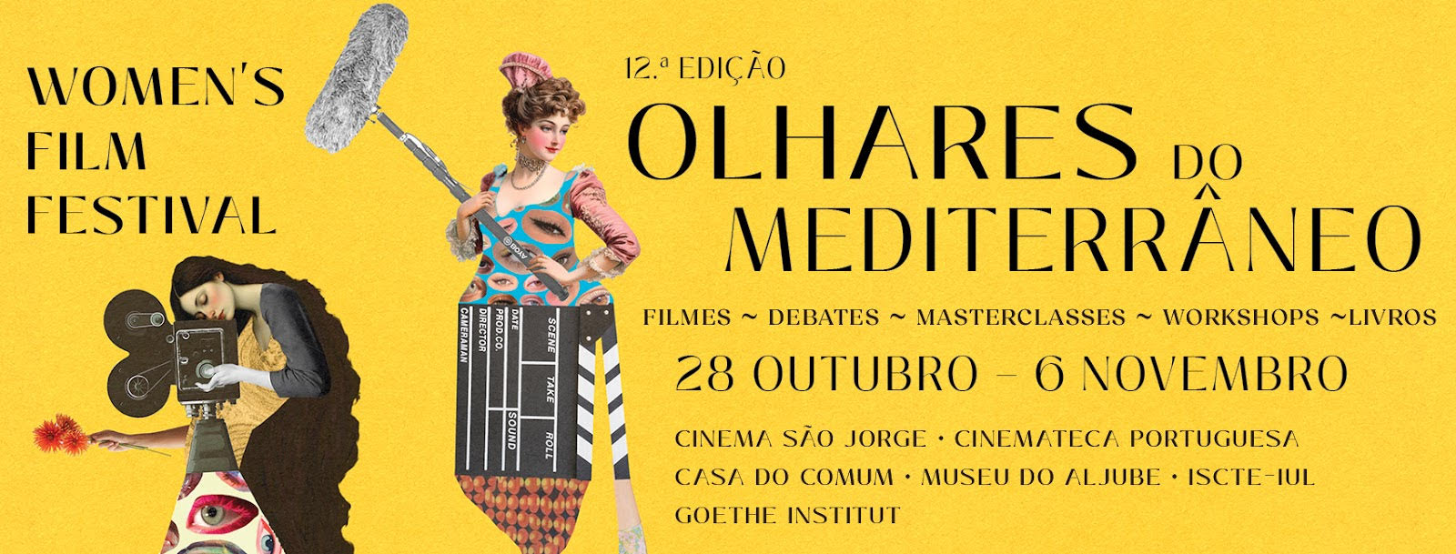Banner do 12º Olhares do Mediterrâneo - Women's Film Festival