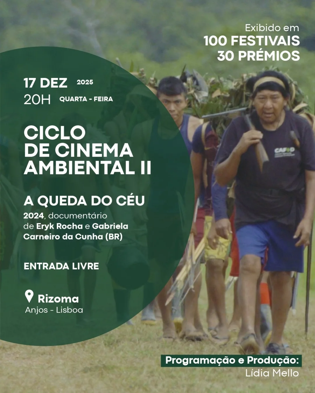 Cinema Ambiental na Cooperativa Rizoma em Lisboa