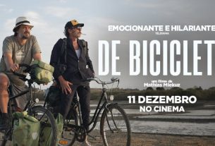 Imagem promocinal do filme 'De Bicicleta'