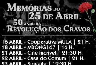 Sessões Viva o PREC! - Memória do 25 de Abril: 50 Anos da Revolução dos Cravos
