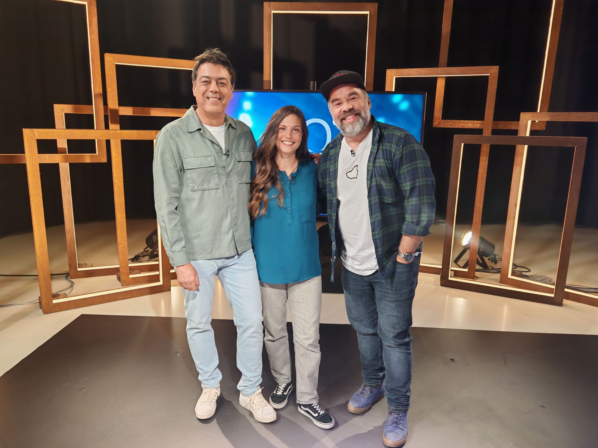 Tiago Alves da CINEMAX com os cineastas MJ Sousa e Luís Filipe Borges