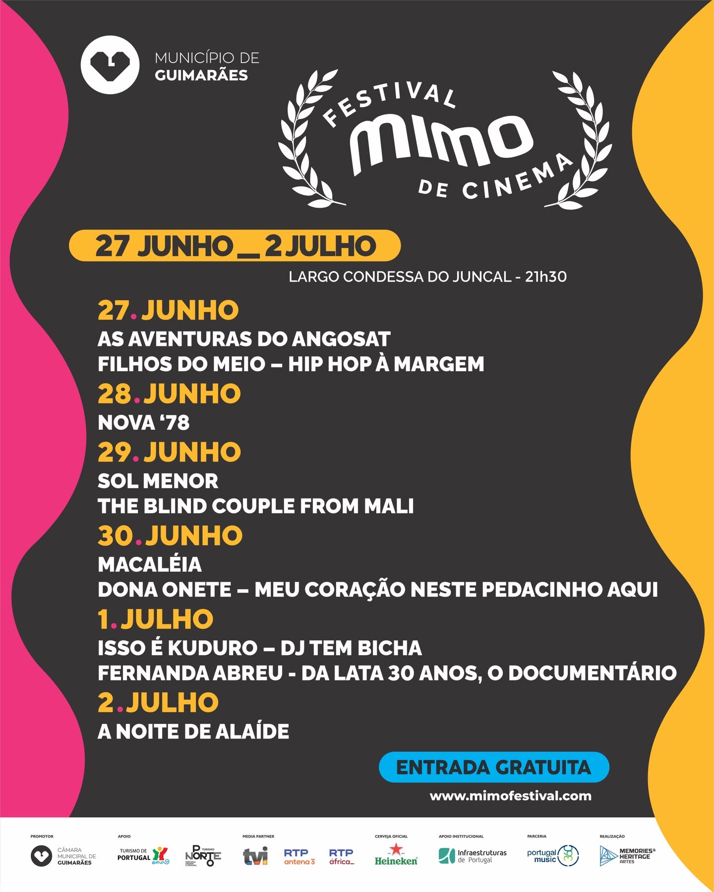 FESTIVAL MIMO DE CINEMA chega a Guimarães com estreias nacionais da música do mundo