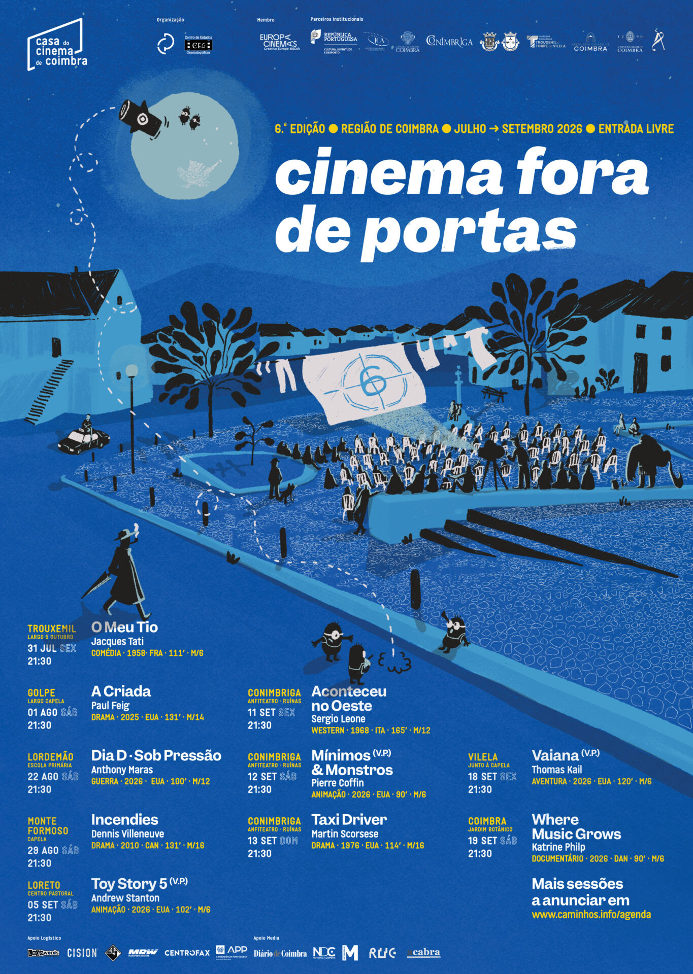 'Cinema Fora de Portas' marca o verão da Região de Coimbra