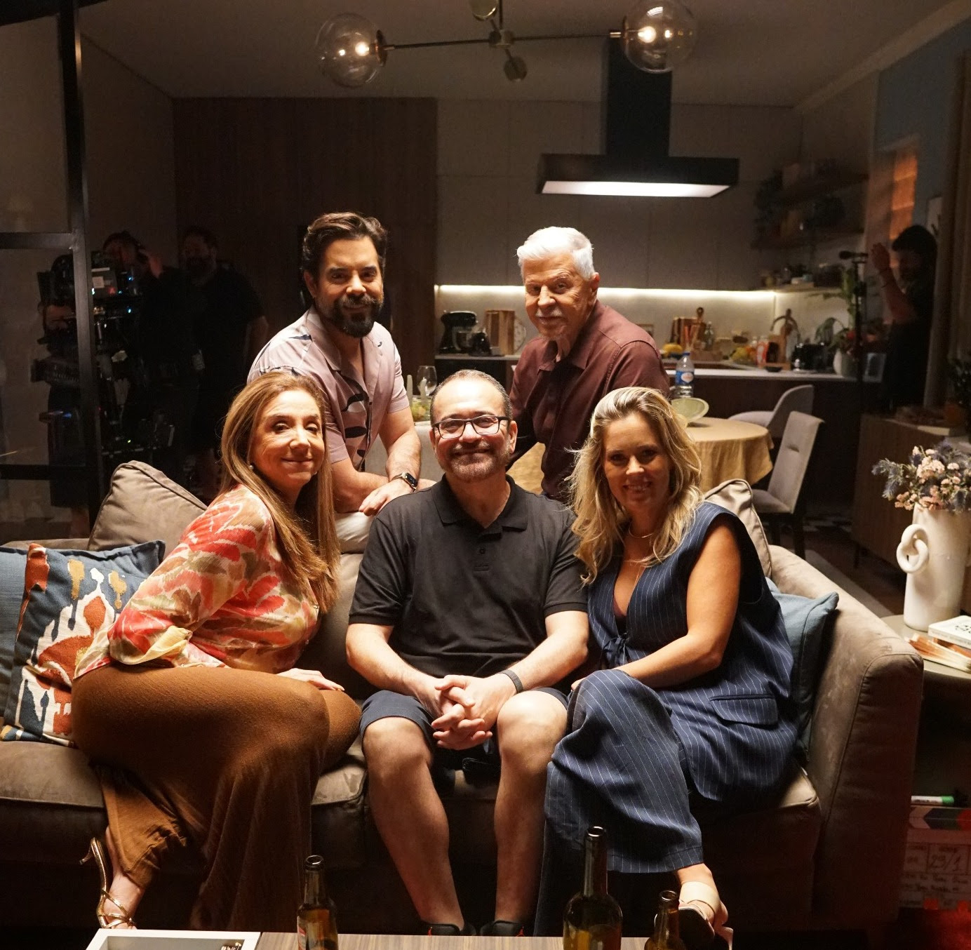 Imagem das filmagens do filme “O Pecado Mora em Cima”