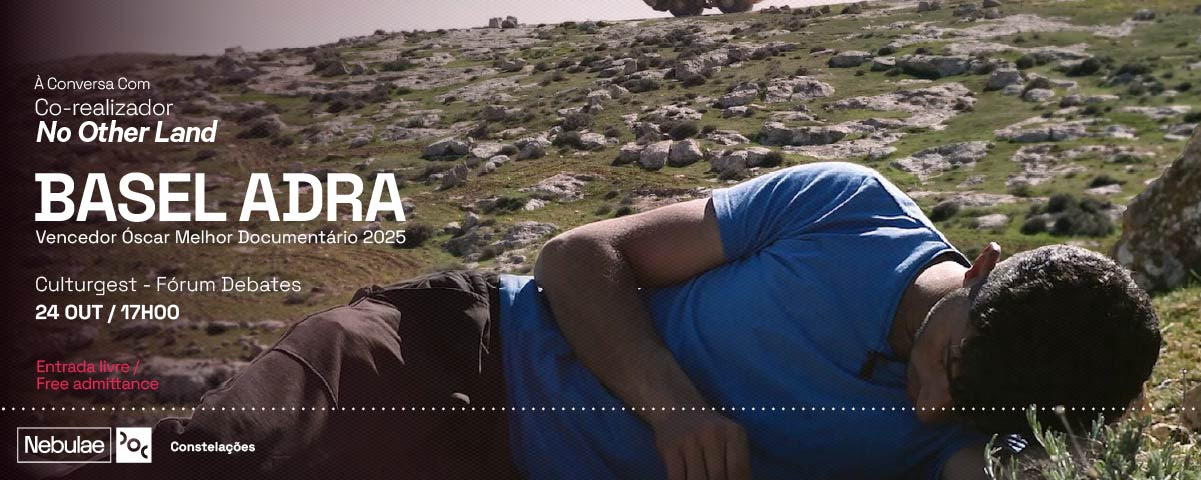 Basel Adra, realizador palestiniano vencedor do Óscar de Melhor Documentário, no Doclisboa 2026